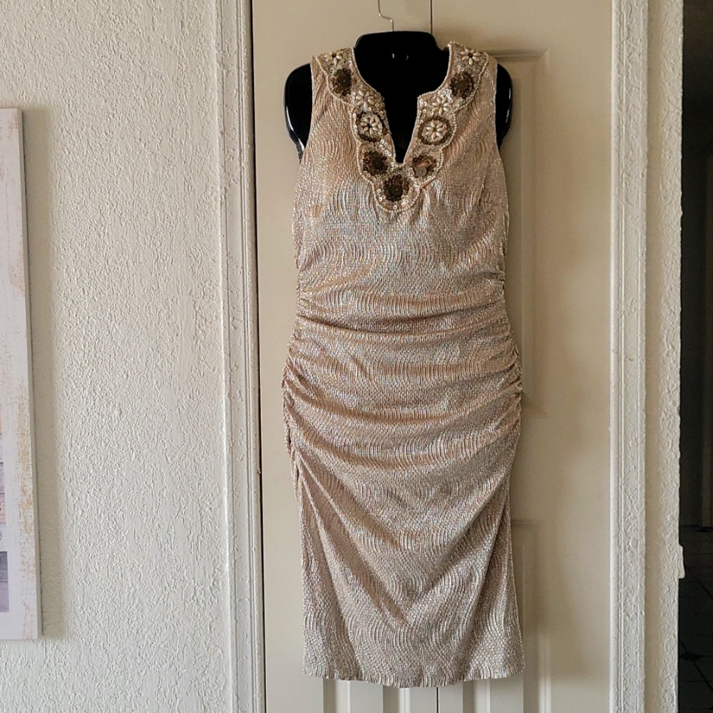 Women's gold dress size 12